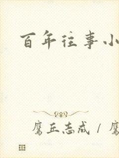 百年往事小说