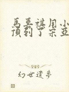 马嘉祺用小小马顶到了宋亚轩