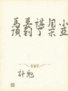 马嘉祺用小小马顶到了宋亚轩