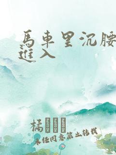 马车里沉腰缓缓进入