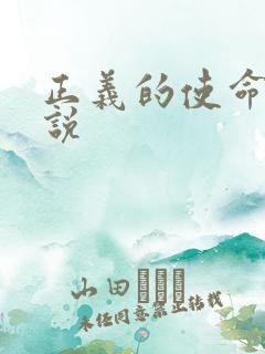 正义的使命 小说