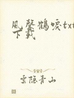风声鹤唳txt下载