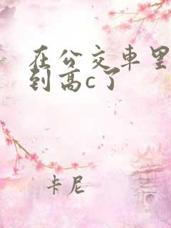 在公交车里c弄到高c了