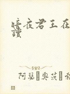暗夜君王在线阅读