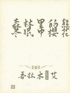 森林里的熊先生冬眠中樱花动漫