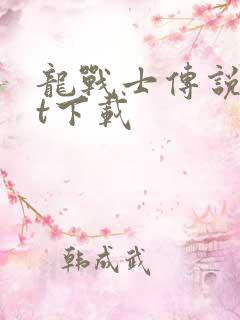 龙战士传说txt下载