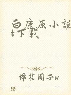 白鹿原小说txt下载