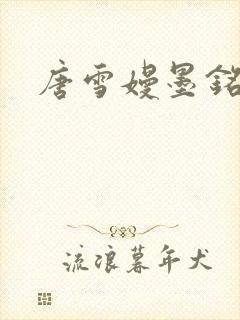 唐雪嫚墨铭阳