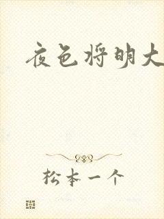 夜色将明大结局