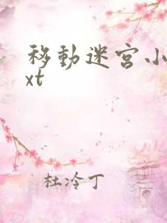 移动迷宫小说txt