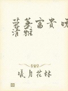 荣华富贵 晚歌清雅