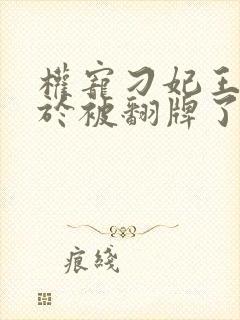 权宠刁妃王爷终于被翻牌了