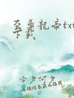 至尊龙帝txt下载