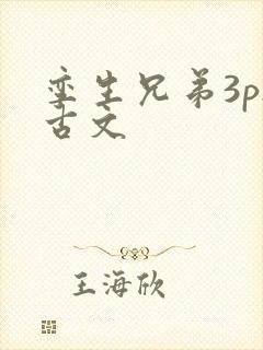 孪生兄弟3ph古文