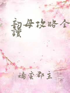 韵母攻略全文阅读