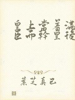 皇上当着满朝大臣面干皇后