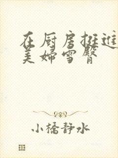 在厨房挺进市长美妇雪臀