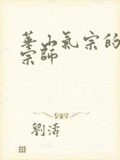 华山气宗的形意宗师