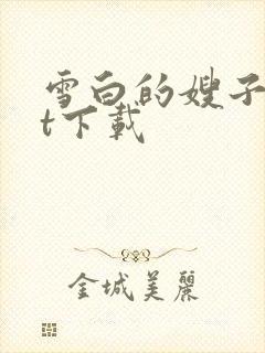 雪白的嫂子txt下载