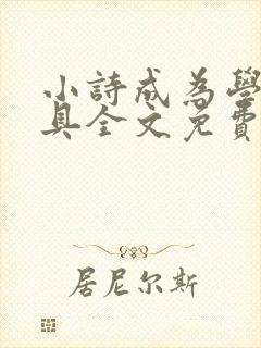 小诗成为学校教具全文免费阅读无弹窗