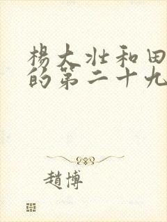 杨大壮和田桂花的第二十九