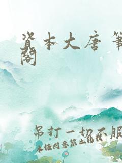 资本大唐 笔趣阁