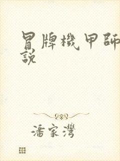 冒牌机甲师 小说