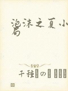 泡沫之夏小说结局