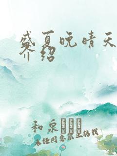 盛夏晚晴天剧情介绍