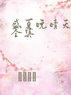 盛夏晚晴天小说全集