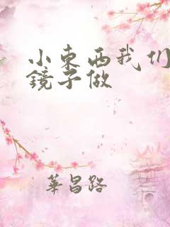 小东西我们对着镜子做