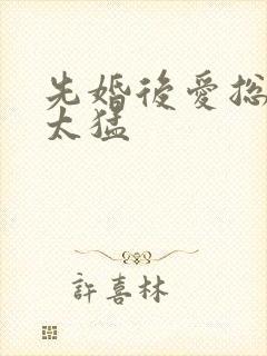 先婚后爱总裁别太猛