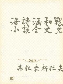 洛诗涵和战寒爵小说全文免费阅读正版笔趣阁