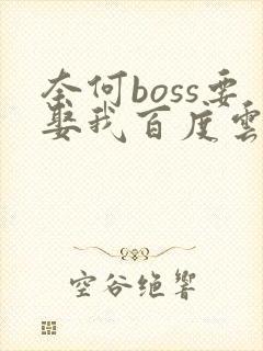 奈何boss要娶我百度云