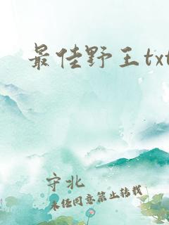 最佳野王txt