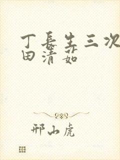 丁长生三次进入田清茹