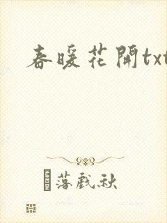 春暖花开txt