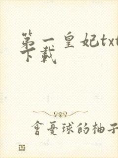 第一皇妃txt下载