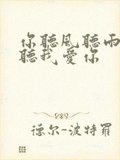 你听风听雨却不听我爱你