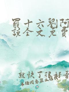 罗十六刘阿婆小说全文免费阅读