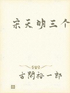 宋天明三个婆娘