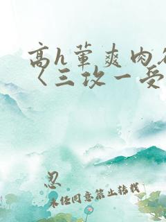 高h荤爽肉欲文〈三攻一受〉视频