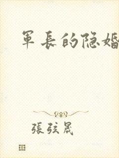 军长的隐婚娇妻