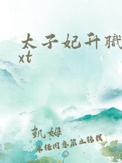 太子妃升职记txt