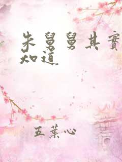 朱舅舅其实啥都知道