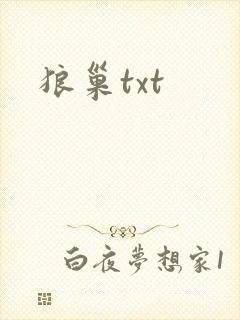 狼巢txt