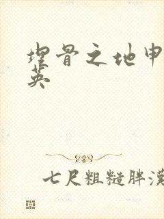 埋骨之地申屠奎英