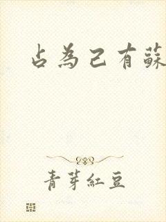 占为己有苏静初