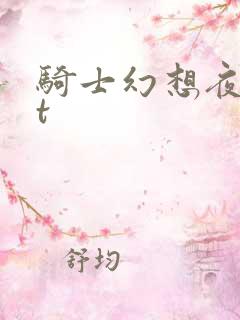 骑士幻想夜txt