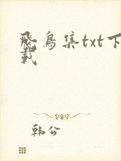 飞鸟集txt下载